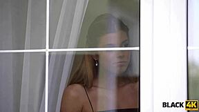 black4k when black man comes white pussy gets ready for action with licking and blowjob