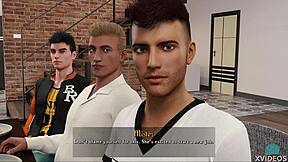 哇，瞧吉尔在性感比基尼里炫耀她那惊人翘臀，学院角色扮演！