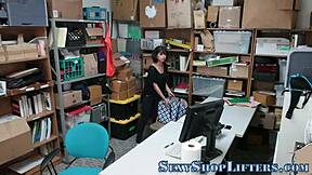 bad teen thief caught and fucked hard with facial cumshot