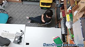 bad teen thief caught and fucked hard with facial cumshot