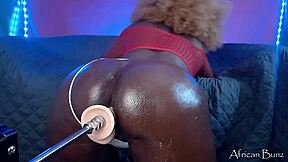 i'm africanbunz, golden haired hooker slidin dildo in my huge ass. huge black booty vs fuckmachine, aug 03 2023.