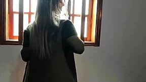 I seduce the monster cock with my naughty pussy.