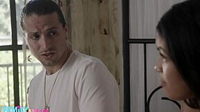 maya farrell, this teen latina stepsister, really loves sucking hairy cock