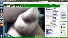 Pregnant blonde young 18+ shows huge big nipples and pussy on webcam
