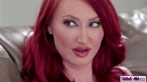 Young babe dives into stepmom's wet pussy for a surprising feast