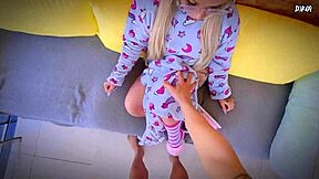 stepsister gives amazing blowjob pov