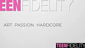 chloe heart from teenfidelity is a shaved teen with tight pussy under her skirt.