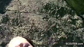 i got seduced by a german amateur teen 18+ to fuck outdoor with a stranger