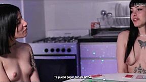 i bet and lost, now cielitobebe shares boyfriend in latina threesome with dildo