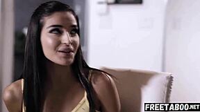 Old teacher Steve Holmes invites lesbian student for wild fun with big action