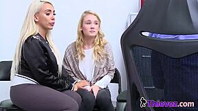 Mom And Daughter Caught Stealing In Doggystyle Action