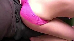 denice gives a hot lap dance rubbing her butt