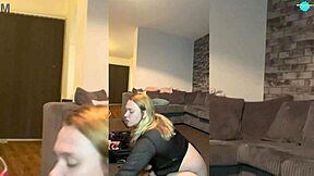 naughty teen feels horny playing with her pussy toys at home