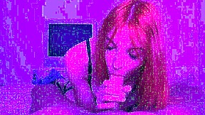 Mia Delor, the redhead, gives a suck and gets a facial