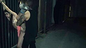 Hey guys, wanna see blonde bound in public park?