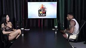 Will Mastro watches two women in sheer red lingerie ignite raw desire in a steamy encounter.