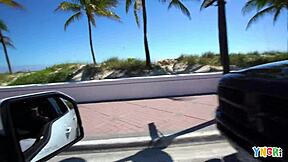 Hot Blonde Teen In Bikini Gets Picked Up At Beach And Bent Over For Doggystyle By Pool