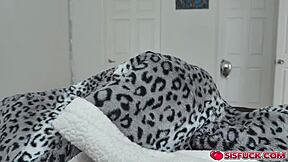 Katie Rides And Bounces On Pervy Stepbro's Cock Until He Cums On Her