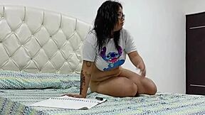 my stepdaughter's big ass gets my big cock in missionary