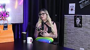 Gabi Tamiris in sheer red starts porn with older guy's fetishes