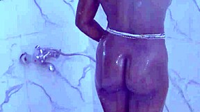 step uncle spies on me bathing while stroking huge cock