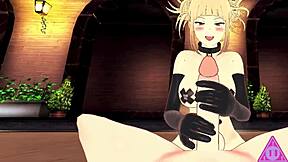 Toga Shinobu futanari gives blowjob and handjob to monster cock!