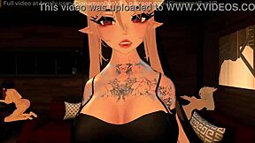 Vampire girl selects you as her new pet in vrchat