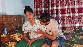 hanif pk and sumona - my wife surprises me and caress me with love making me cum in her hands while i rest after work fucked hard