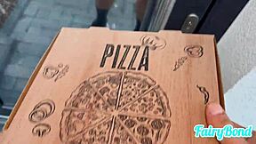 i felt so horny paying the pizza guy with my tight ass