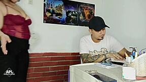 my stepmom has gorgeous ass! i fuck her hard!