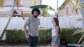 Small tits dani blu enjoying hard dicking on sofa from big dick james angel