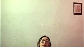 i touch my big tits and ass with a vibrator at home. feeling the homemade pleasure with my tattooed body.