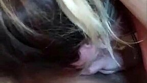 raw - sexy fit blonde teen 18+ swallows sperm after sloppy blowjob