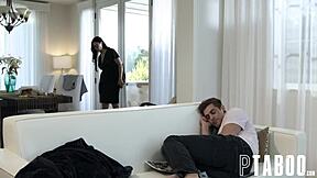 dana vespoli serves her pussy for austin pierce in hardcore dinner scene.