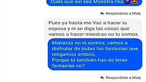 Young student convinces mature teacher Maly Mendoza to masturbate her pussy in this Argentinian fantasy part 2.