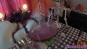 talking dildo with chinese teen for first swallow?