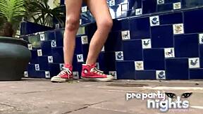 What If That Hot Petite Babe Rips Her Clothes To Show Her Tits And Cameltoe?