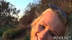 Horny chick organizes a wild party with friends and fun activities