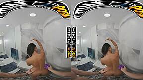 black stepsister ameena green wants your cock in virtual porn