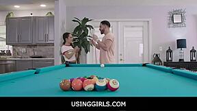 Usinggirls -Teen 18+ Free Used On Pool Table- Freya Von Doom