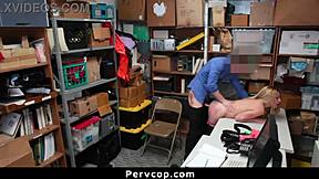 Shoplifter Babe GETS CAUGHT And COMPLIES With LP Officer On Duty