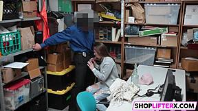 theft leads to cutie hayden's punishment in the shop