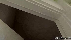 sexy stepdaughter in glasses fucks boss for money pov