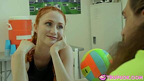 petite teen scarlet skies blows bruce venture in hardcore pov