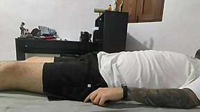 my stepsister enters my room and sucks my dick