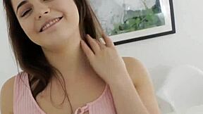 Amateur stepteen blows big cock in pov doggystyle