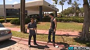 Spanish babes Abella Anderson and Ava Addams in a wild orgy