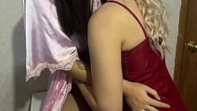 On her birthday, my friend stacy starando and I engaged in lesbian activities using a vibrator and kissing