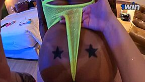 I licked the tattooed prostitute's pussy hidden from my boyfriend