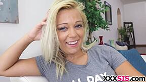 blonde kenzie green banged hard by monster cock in homemade clip